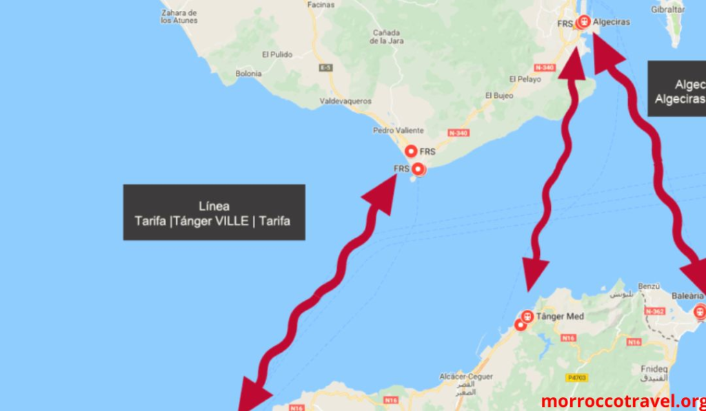 southern spain to morocco